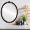 OVALCREST Oval Beveled Wall Mirror for Home Decor - Athena