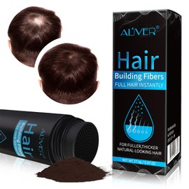 Hair Fibres for Hair Thickening, Scattered Hair for Hair Thickening, Hair Fibres for Hair Thickening, Hair Powder for Thin Hair, Covering Thinning Hair (Dark Brown)
