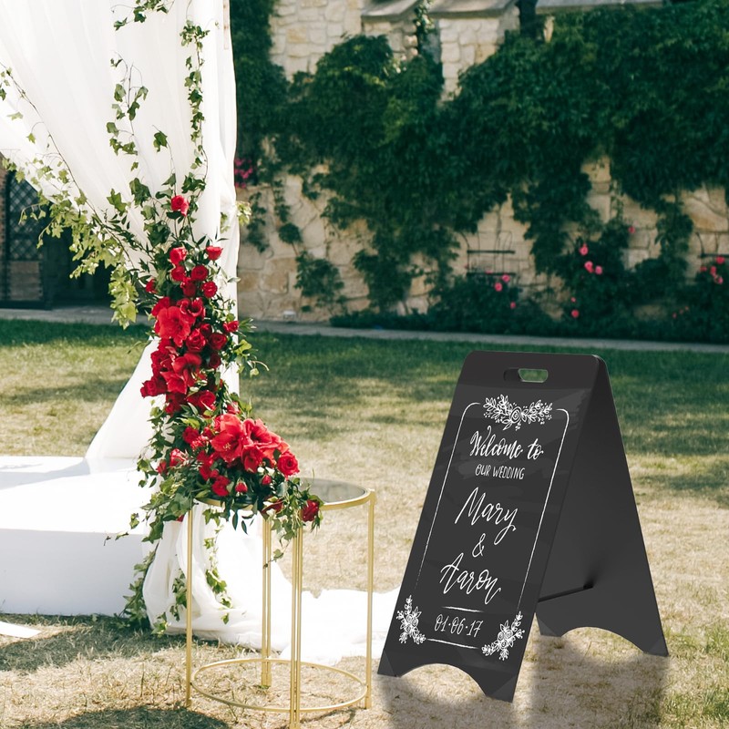 A-Frame Chalkboard Sign Large 15" x 30" Sandwich Chalkboard Double