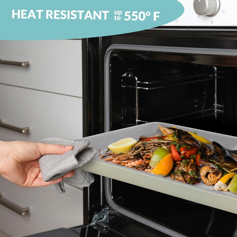 Boxiki Kitchen Non-Stick Ceramic Baking Sheet - Slick & Non-Toxic