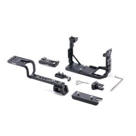 Tilta FX2 Cage, Full Camera Cage Compatible with Sony FX2 Lite Kit with XLR Handle Extension Bracket, NATO Rail, Cold Shoe Receiver, 1/4"-20 and 3/8"-16 Threads - Black TA-T88-A-B