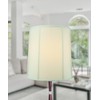 14"x16"x17” Prestige Tall Drum Lampshade Egg Shell Shantung, Cylinder Replacement