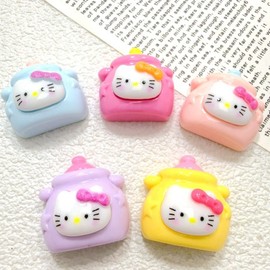 Character Resin Craft Materials for DIY: Hairpins, Shoe Accessories, Nail Art Supplies / TF0823 Free Size/Blue 100ea