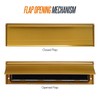 Internal Letterbox Draught Excluder 11.5 Inch (29.3cm) Metal Draught Letter
