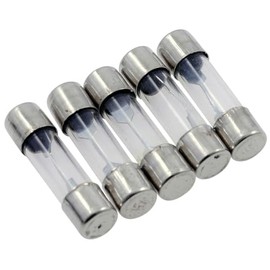 PW Fuse, 25 mm, 15 Amp, Glass, CE, Pack of 5
