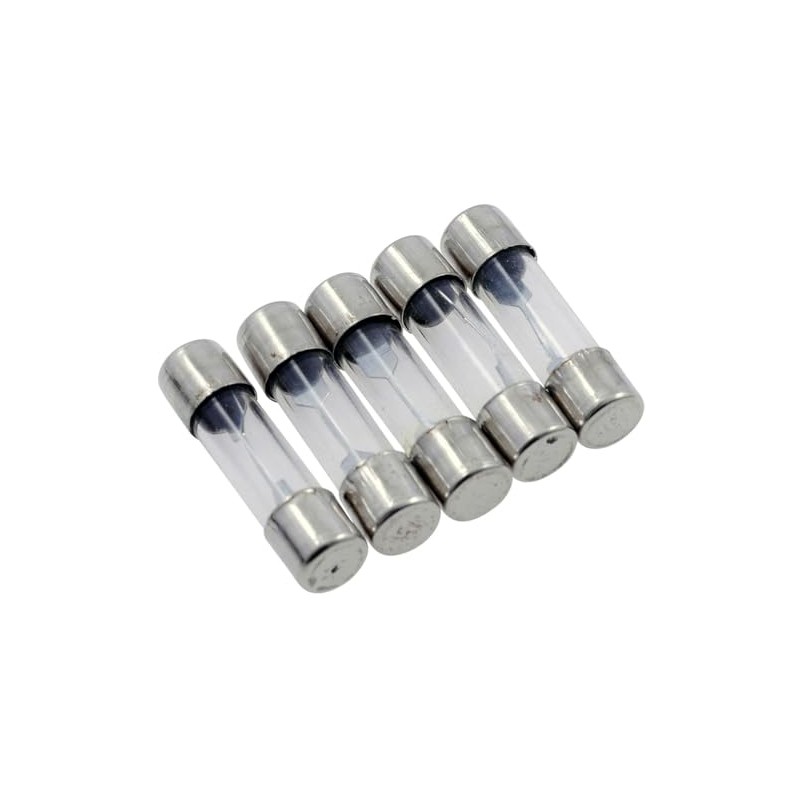 PW Fuse, 25 mm, 15 Amp, Glass, CE, Pack of