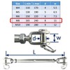 Stainless Steel Rigging Screw Fork, Stainless Steel Turnbuckles (M8)