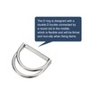 sourcing map Double D-Ring Buckles, 4pcs 50mm(1.97") Metal Adjustable Multi-Purpose