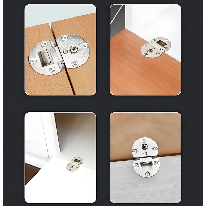 LQQZQQT 2 Pack 90 Degree Page Turning axis Adjustable Cabinet