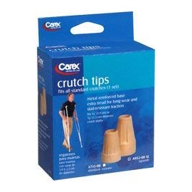 Carex Crutch Tips X-Large, 1 Set, Pack of 2
