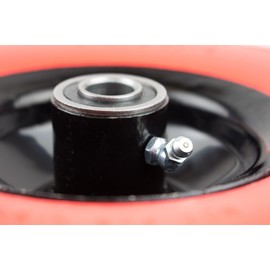 NK WFFOR10 Heavy Duty Solid Rubber Flat Free Tubeless Hand Truck/Utility Tire Wheel, 4.10/3.50-4" Tire