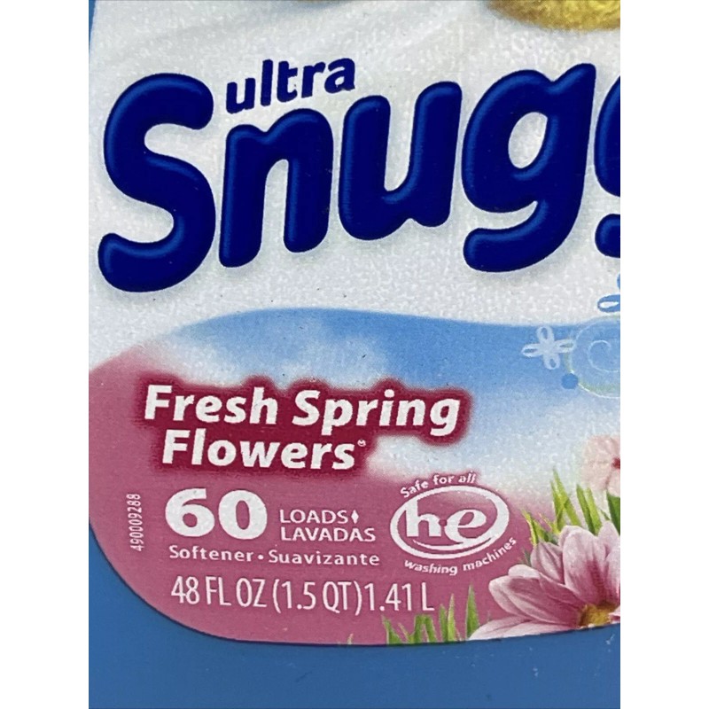Snuggle Fabric Softener 48 oz Fresh Spring Flowers 60 Loads