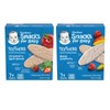 Gerber Teethers (1 Strawberry Apple Spinach, 1 Mango Raspberry) Variety