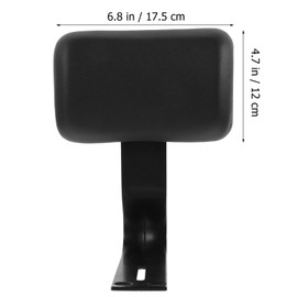 Kisangel Bike Seat Backrest Bicycle Rear Seat Cushion Electric Bike Back Cushion Practical Backrest Rear for Safety Cushion,Black