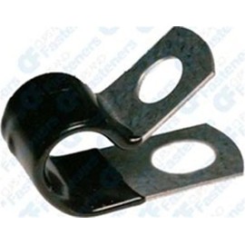 25 Closed Clamps 1" - Galvanized Vinyl Coated