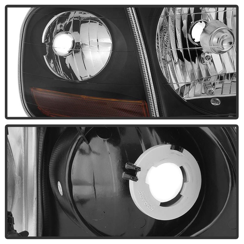 ACANII - For Black 1997-2003 Ford F150 Expedition Lightning Style