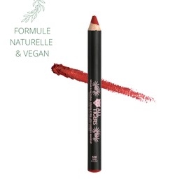 All Tigers 3-in-1 Mehrzweck-Stift für Augen, Lippen, Wangen – Rot 556 – veganes Make-up & einfach aufzutragen – intensiver Lippenstift, Creme-Blush, Lidschatten – Jojoba Bio – umweltfreundlich