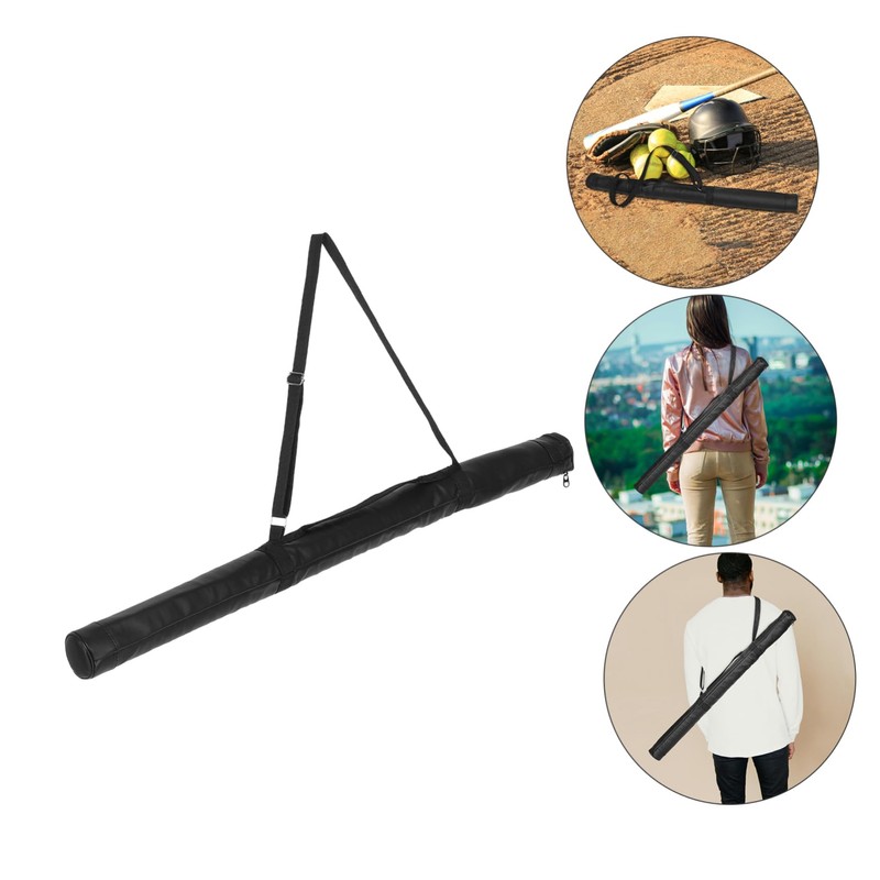 Mipcase Baseball Bat Carrier Bag Pu Storage Pouch for Protective