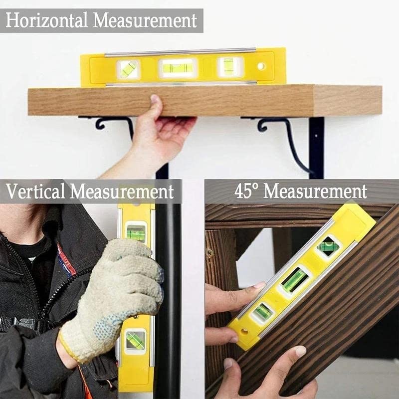 Spirit Level Magnetic - Small, Unbreakable and Magnetic Torpedo Level