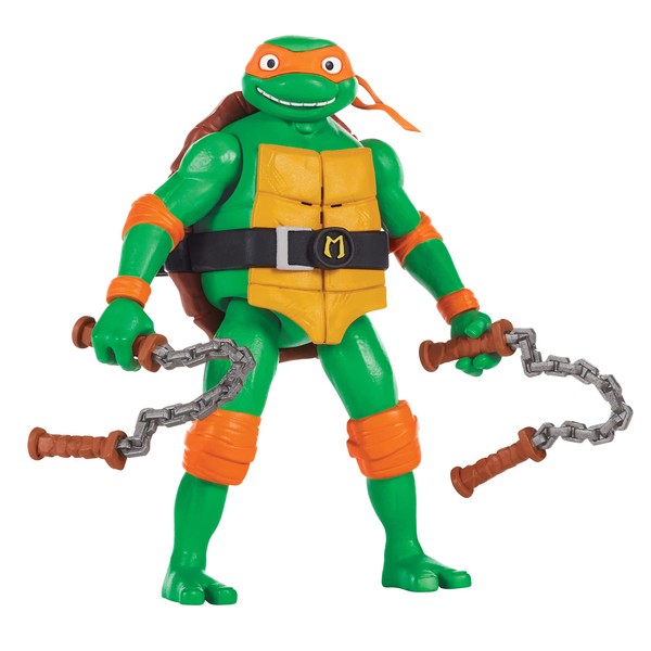 Teenage Mutant Ninja Turtles: Mutant Mayhem 5.5” Michelangelo Deluxe Ninja Shouts Figure by Playmates Toys