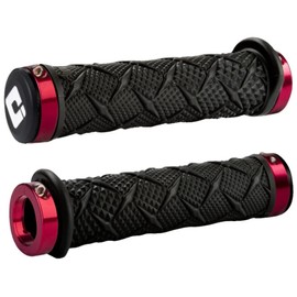 ODI X-Treme Lock-On ATV Hand Grips - Black/Red Clamps/One Size