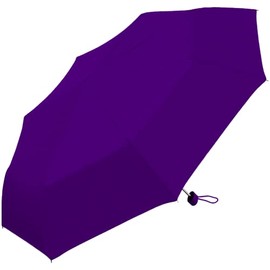Weather Station Mini Rain Umbrella, Ultra Lite Manual Folding Umbrella, Windproof, Lightweight and Packable for Travel, Full 42 Inch Arc, Purple