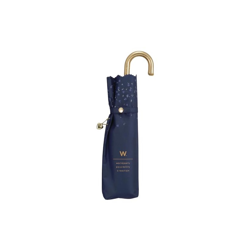 [2025] Wpc. Parasol Light Shielding Glitter Heart Mini Navy <100%
