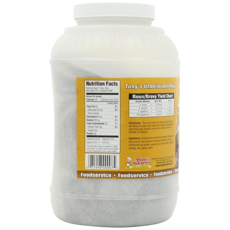 Tony Chachere Creole Instant Roux Mix, 4 Pound