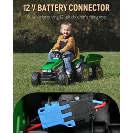 Vibit Power Wheel Adapter for Milwaukee M18 Battery, Peg-Perego Milwaukee Battery Adapter with Original Wire Harness Connector, DC Power Adapter Conversion for Peg-Perego Children's Riding Toys