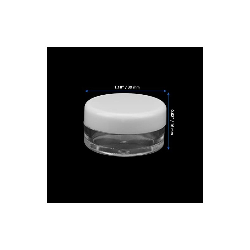 MANCHAP 120 PCS 5ml Cosmetic Sample Pots, 5g Mini Plastic