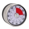 Mechanical Countdown Timer 60 Minute Magnetic Stainless Steel Visual Kitchen