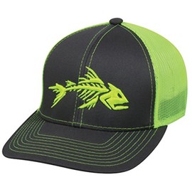 Outdoor Cap Neon Bonefish Mesh Back Fishing Hat