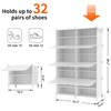 AWTATOS Shoe Rack, 8 Tier Shoe Storage Cabinet with Door,