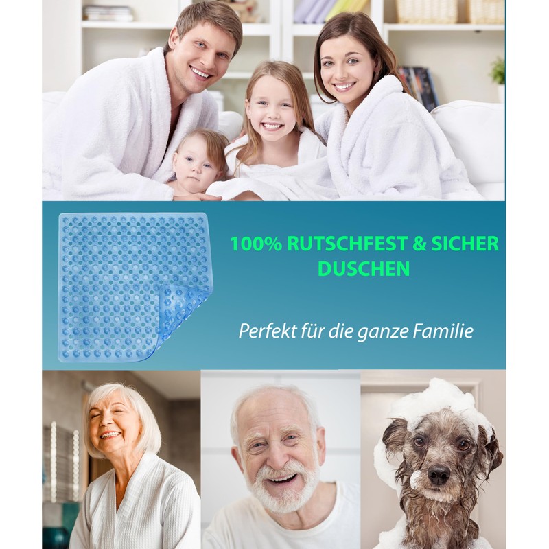 Blumbach® Shower Mat Non-Slip 53 x 53 cm - 100%