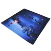 Christmas Tapestry Polyester Fiber Xmas Tree Santa Claus Pattern Hanging