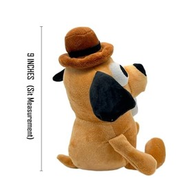 This is Fine Dog Plush, 11" inches Sized, Funny Coffee Drinking Dog Stuffed Animal Action Figures Soft Dolls Meme Plushies, Xmas Birthday Party Graduation Humor Gag Hilarious Ideal Gifts