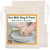 8 Pack Nut Milk Bags Large - Bojuzhi Updated Cotton