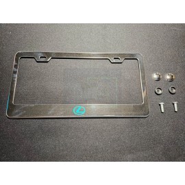 Glowshop Glow Lexus Logo Holographic Chrome Stainless Steel license Frame