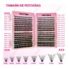 640 Kit Extension De Pestañas Maquillaje Completo Diy 9-16mm