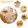 Unibyby Thanksgiving Tablecloth Rectangle 60 x 104 Inch, Turkey Pumpkins