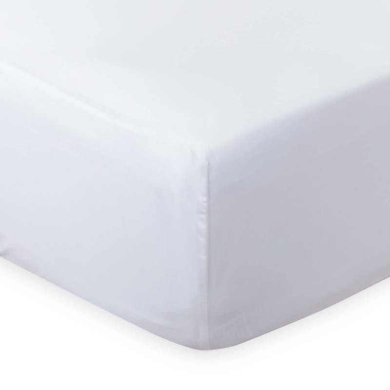 LuxClub Single Fitted Sheet Bedding with 45cm Depth, Extra Deep