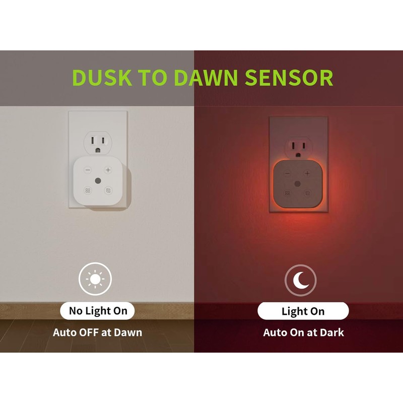 TORANKOS 2 Pack 630nm Red Sleep Light Plug in Night
