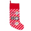 furn. Ho Ho Ho Printed Velvet Xmas Stocking