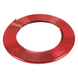 Motoforti Universal Car Door Edge Guard C Type Door Body Bumper Protector 26.25ft 8m Anti Scratch Collision PVC Chrome Red