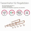 Metaltex 'My Mug' Undershelf Mug Holder, Polytherm Copper, 14 x
