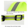 2-Pack Adjustable Reflective Safety Belts - High-Visibility Elastic Waistband for