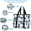 Becokan Beach Bags for Women, Large Beach Tote Bag with