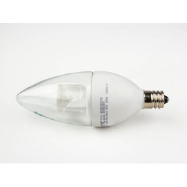 TCP LED5E12B1127K Dimmable Candelabra Base 5W LED Decorative 40W Equivalent Light Bulb, Soft White