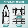 Dexpally Borsa Trasparente per Lavoro PVC Borsa Trasparente Concorsi Clear