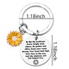 Inspirational Gifts Keychains for Women Girls Sunflower Lover Gift Keychain